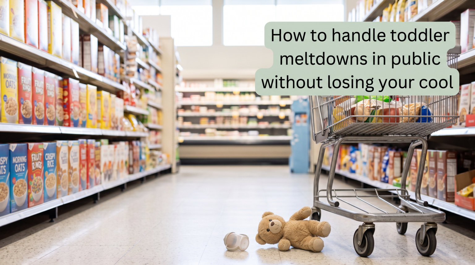 How to handle toddler meltdowns in public without losing your cool