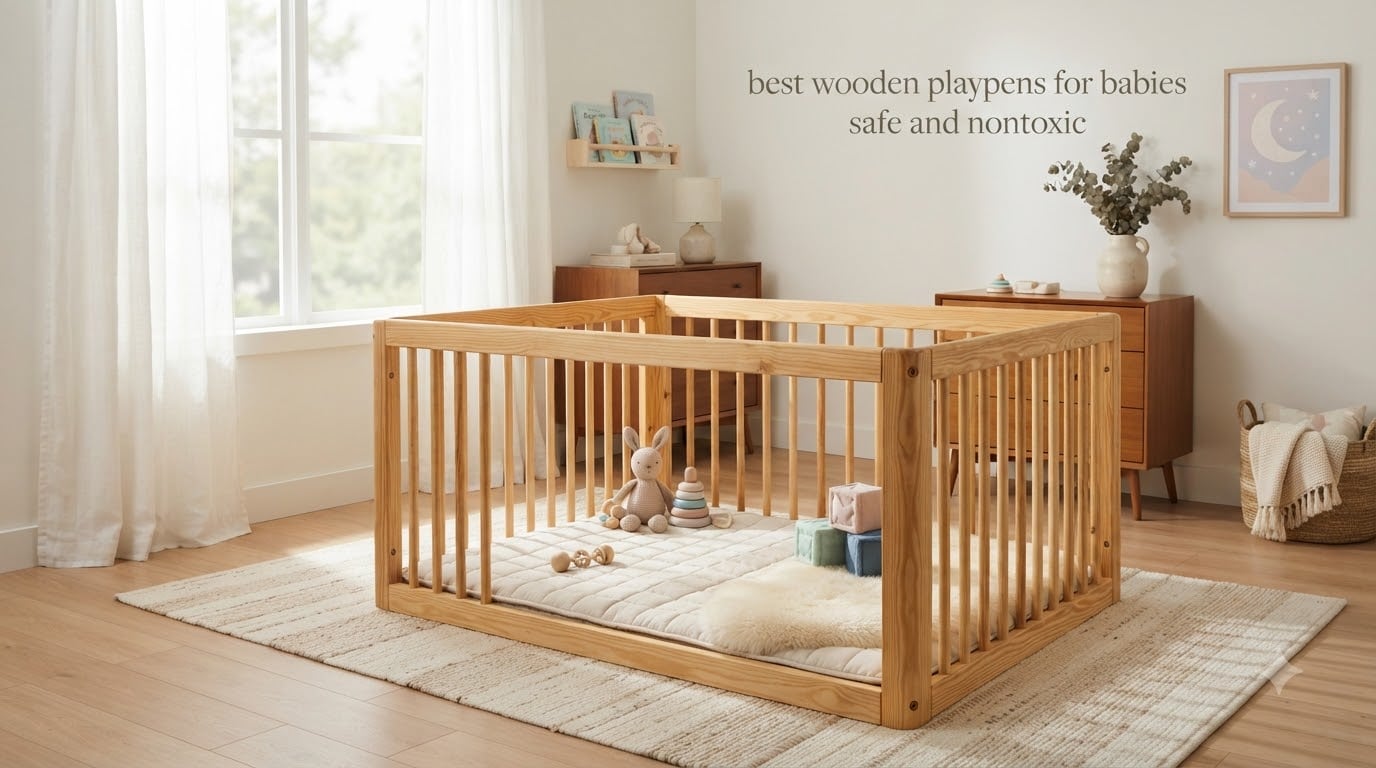 best wooden playpens for babies safe and nontoxic