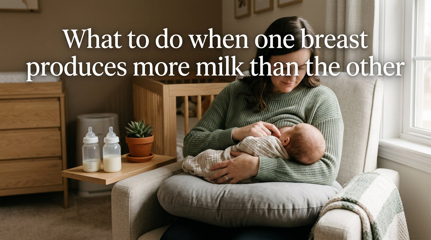 What to do when one breast produces more milk than the other