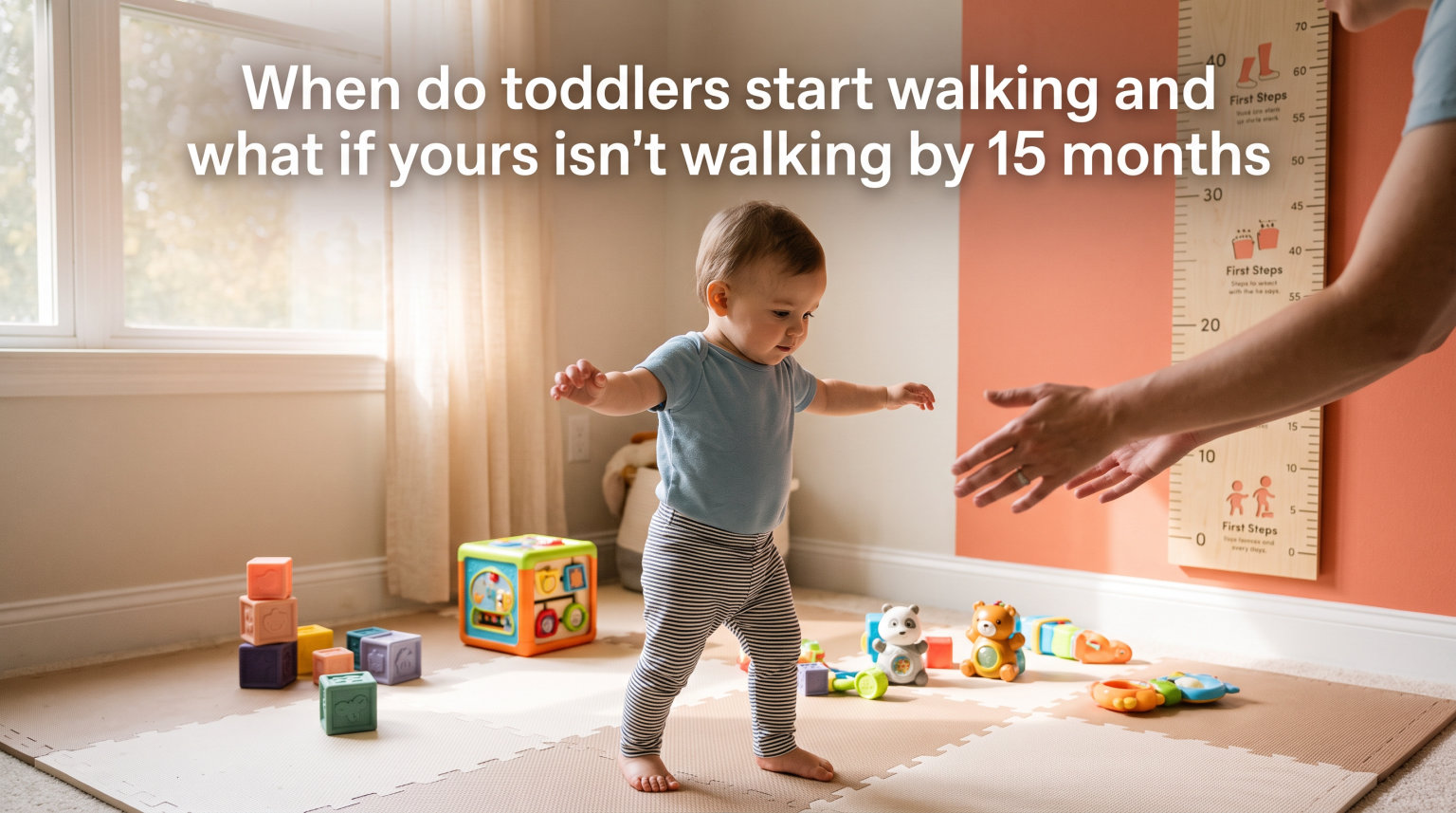 When do toddlers start walking and what if yours isn't walking by 15 months