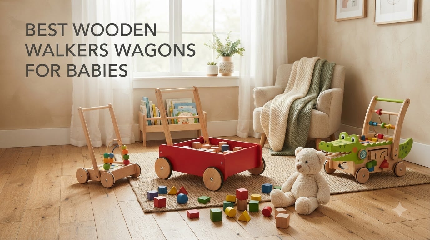 best wooden walkers wagons for babies
