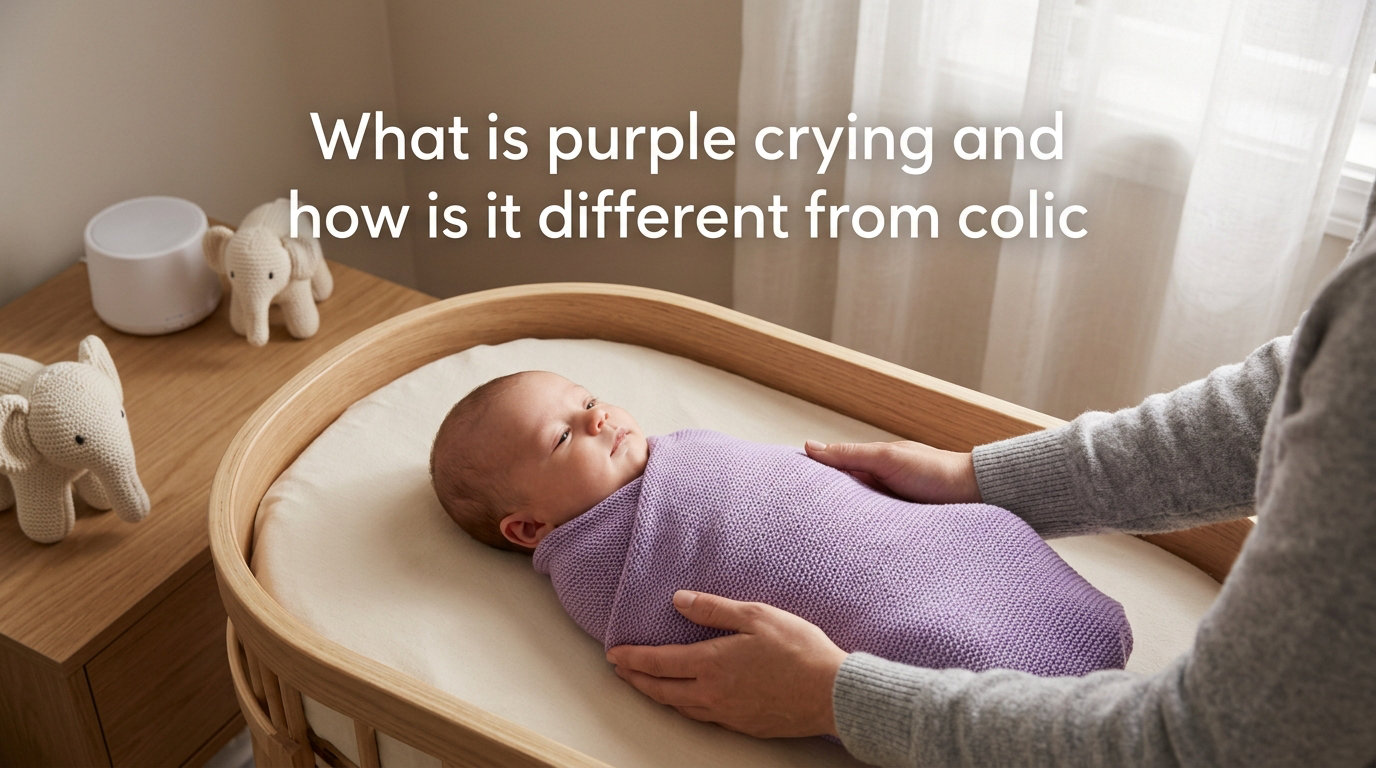 What is purple crying and how is it different from colic