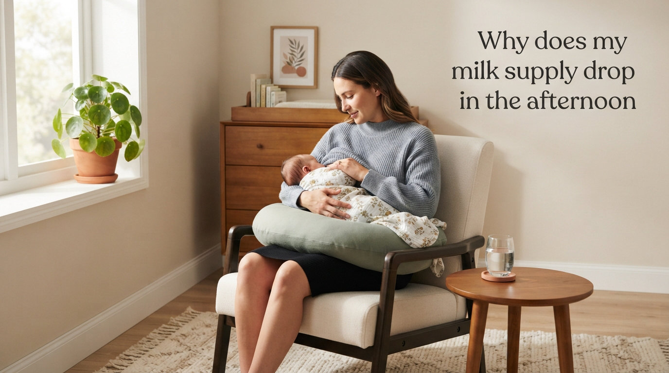 Why does my milk supply drop in the afternoon