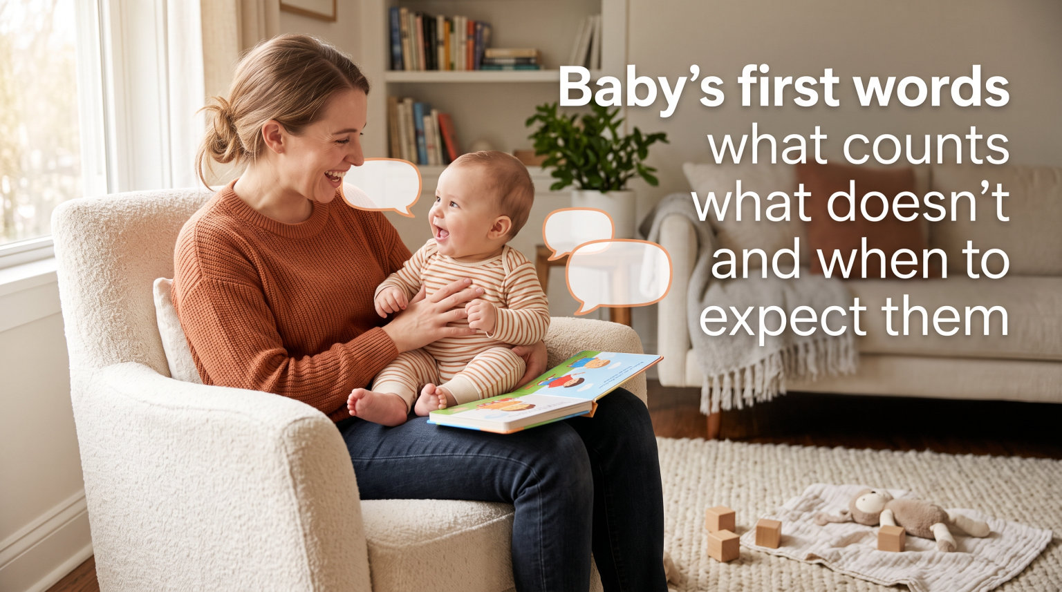 Baby's first words what counts what doesn't and when to expect them