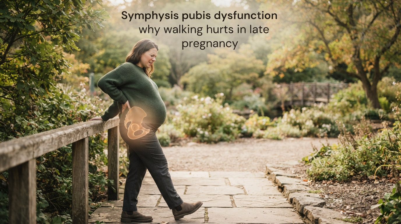 Symphysis pubis dysfunction why walking hurts in late pregnancy