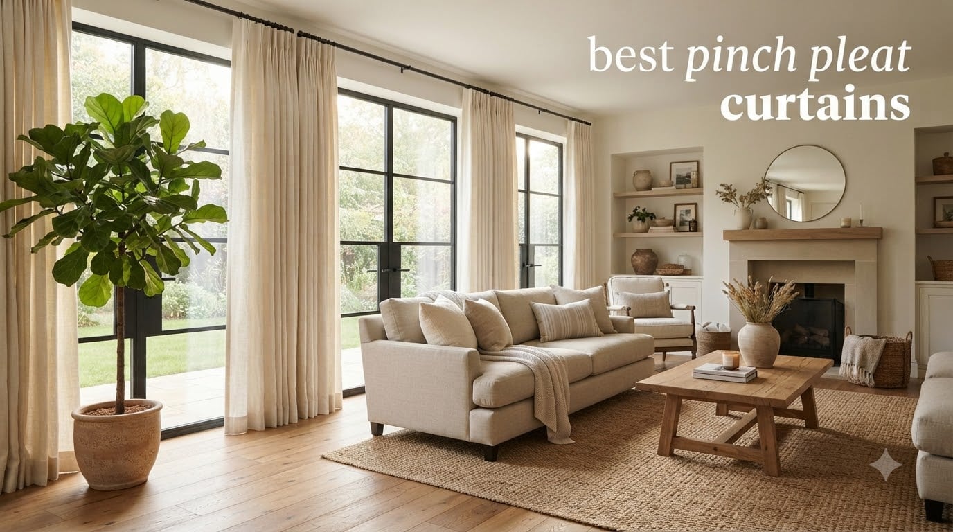 best pinch pleat curtains