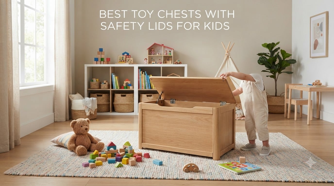 best toys chests with safety lids for kids