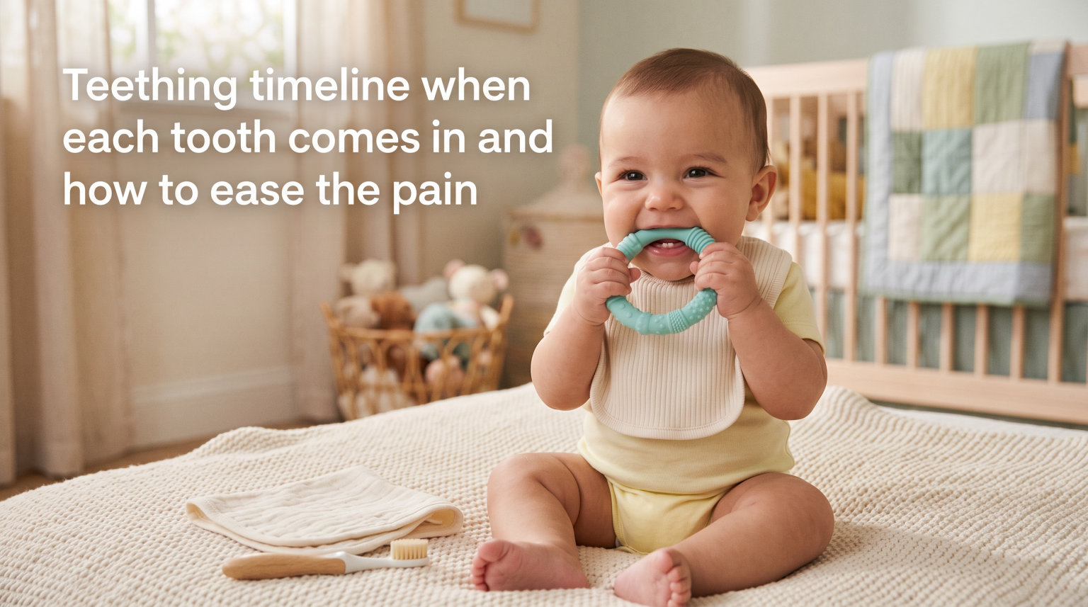 Teething timeline when each tooth comes in and how to ease the pain