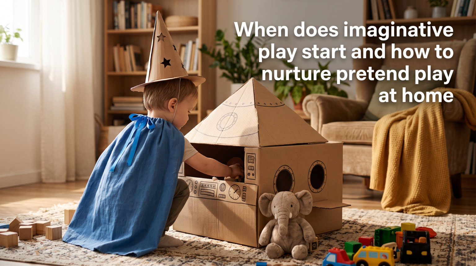 When does imaginative play start and how to nurture pretend play at home