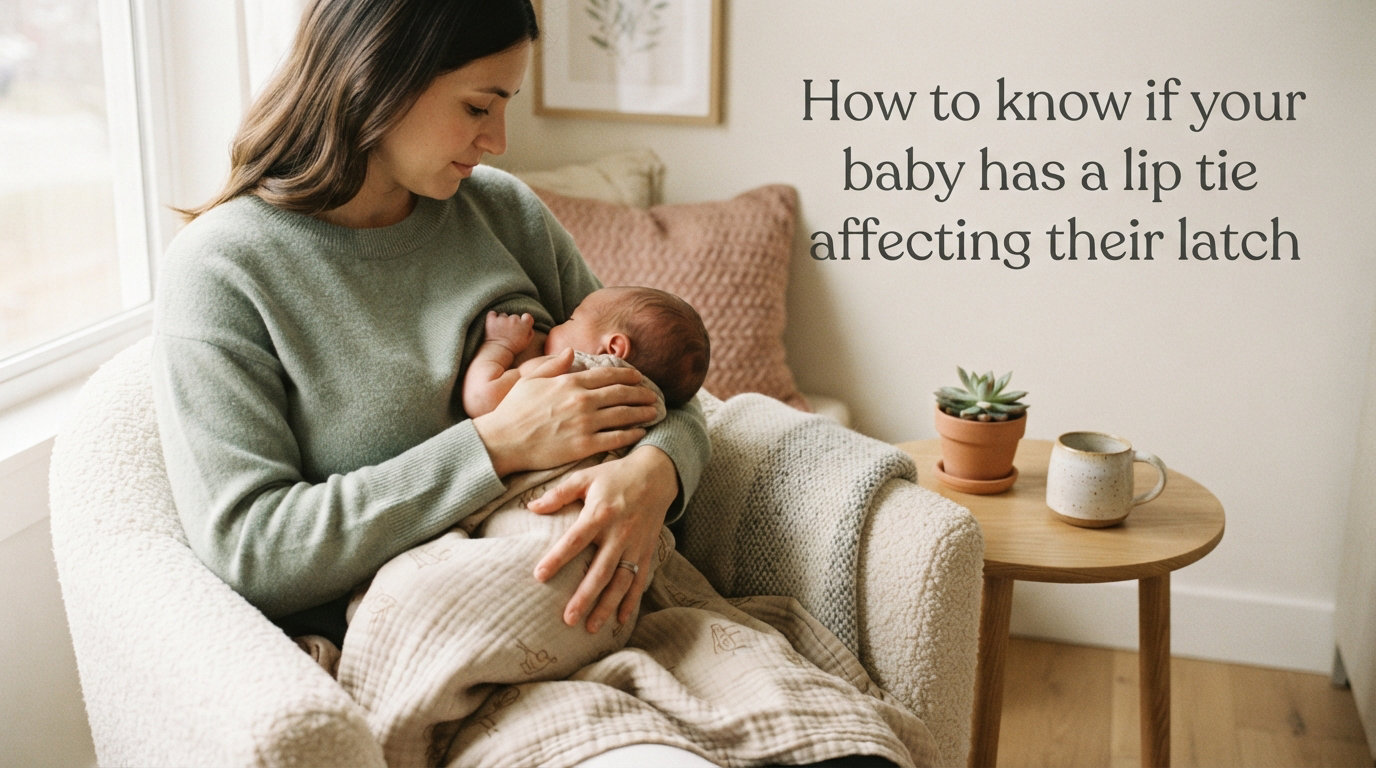 How to know if your baby has a lip tie affecting their latch