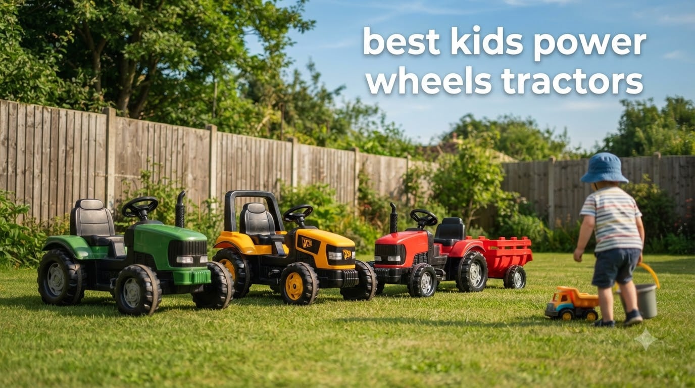 best kids power wheels tractors
