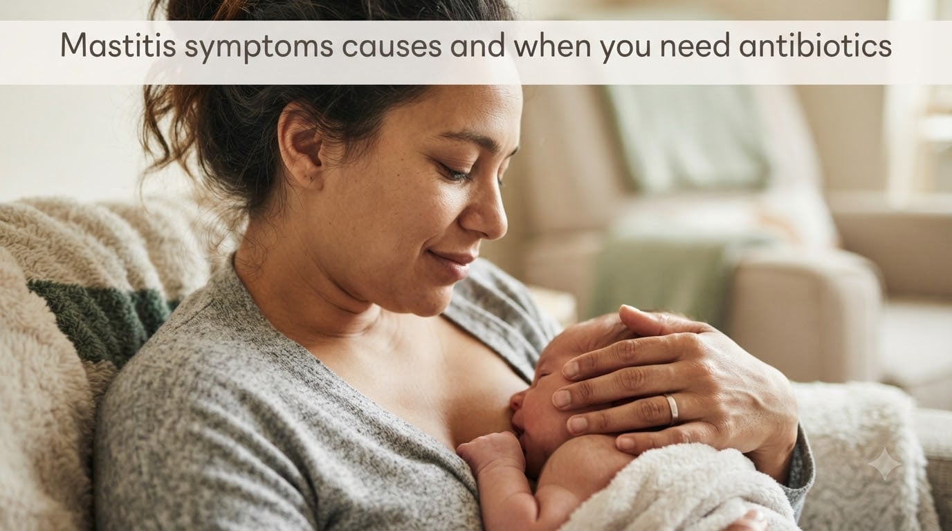 Mastitis symptoms causes and when you need antibiotics