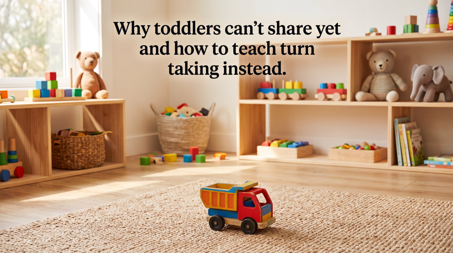 Why toddlers can't share yet and how to teach turn taking instead
