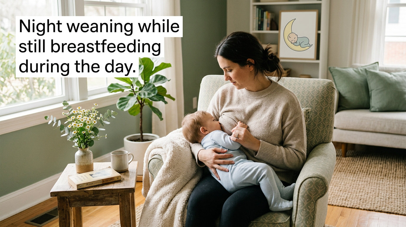 Night weaning while still breastfeeding during the day