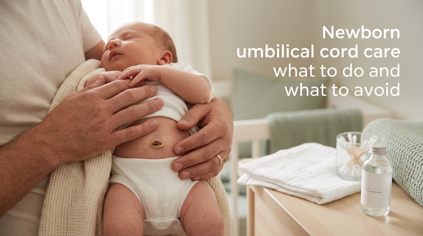 Newborn umbilical cord care what to do and what to avoid