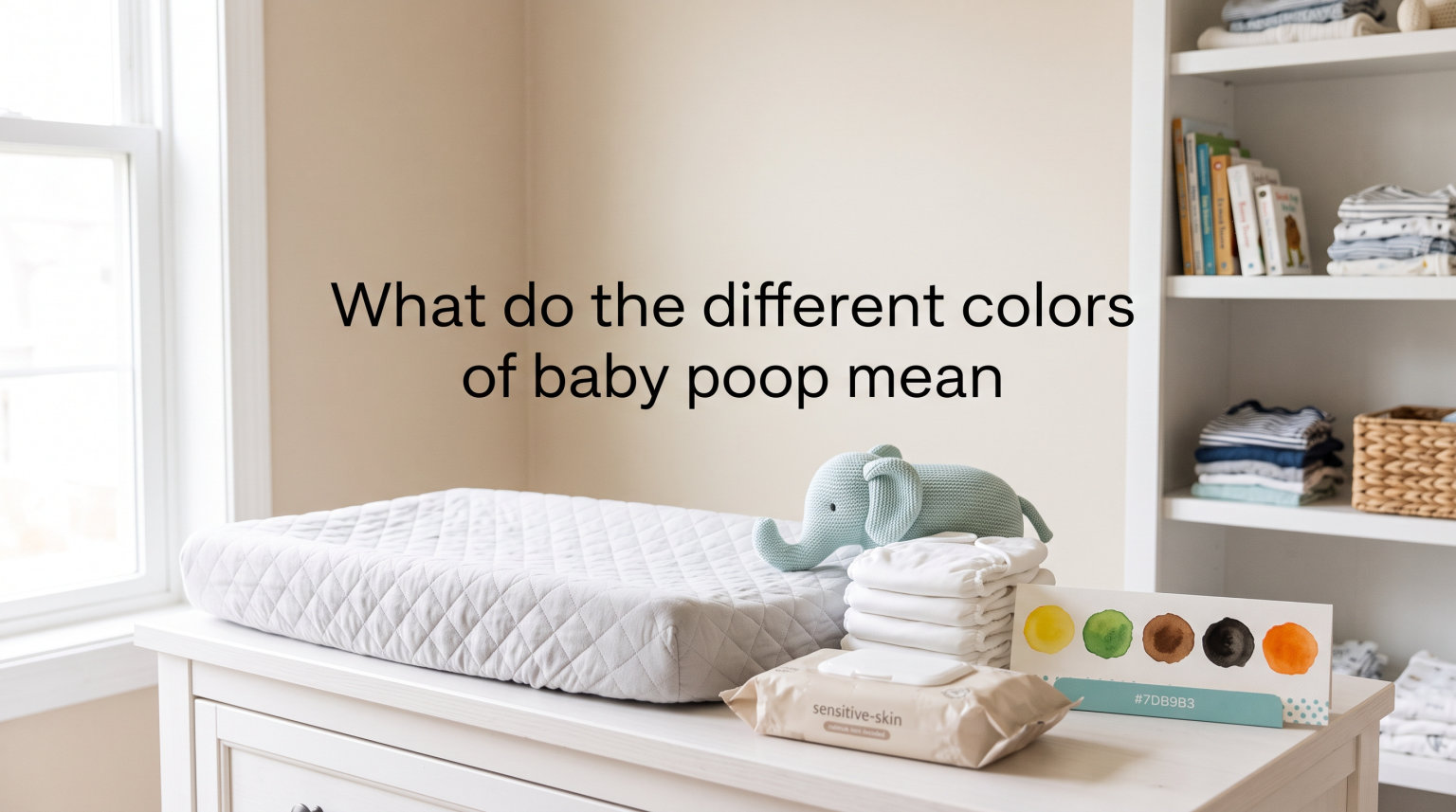 What do the different colors of baby poop mean