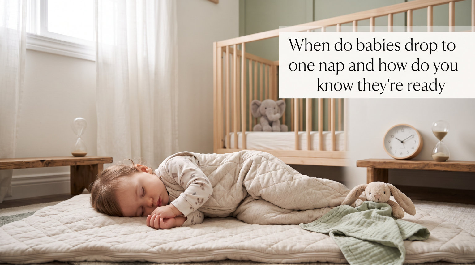 When do babies drop to one nap and how do you know they're ready