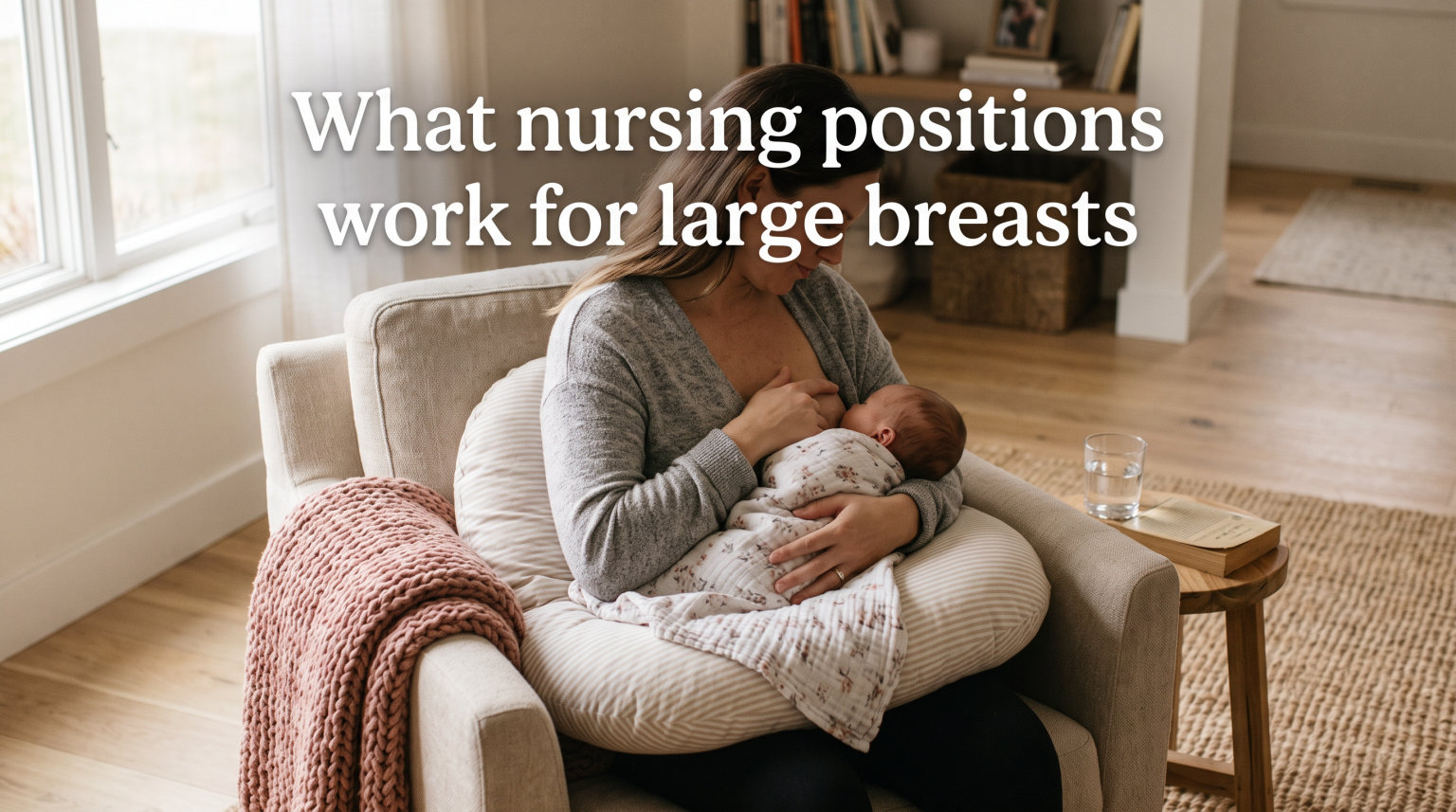 What nursing positions work for large breasts