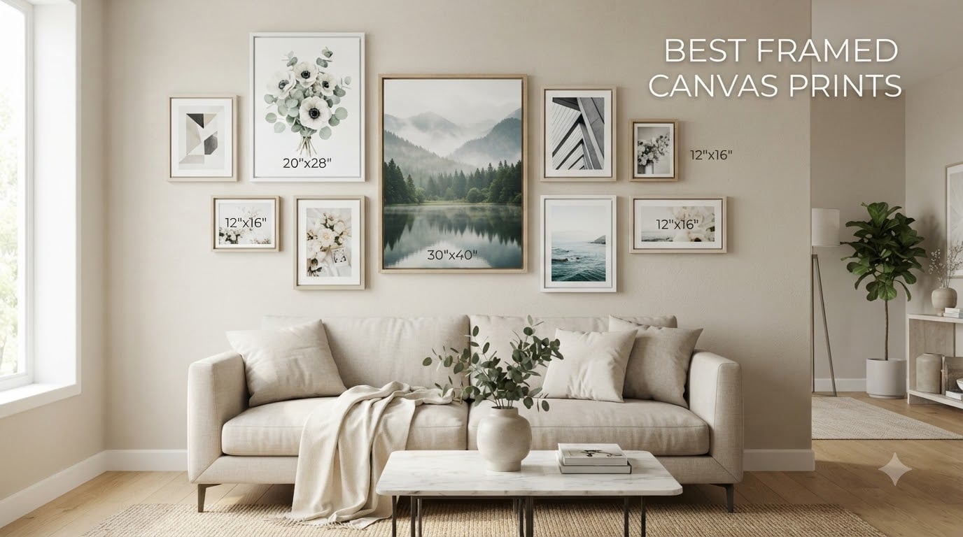 best framed canvas prints
