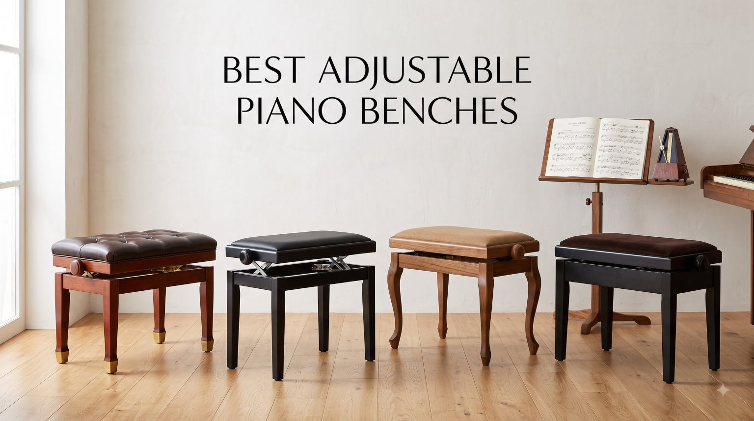 best adjustable piano benches