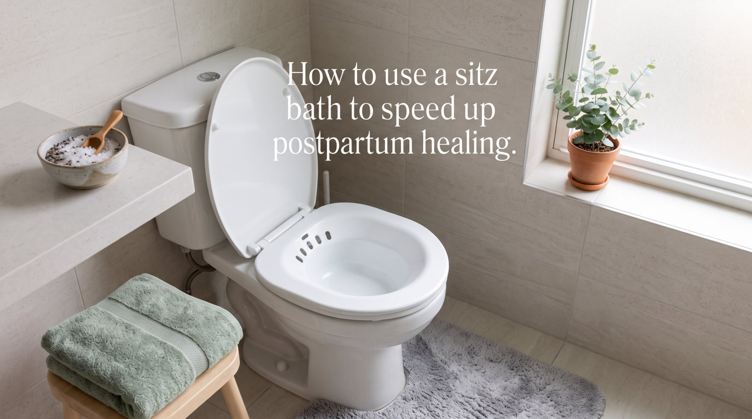 How to use a sitz bath to speed up postpartum healing