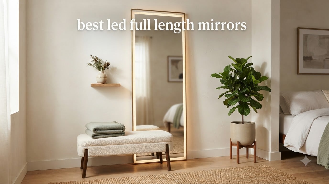 best led full length mirrors