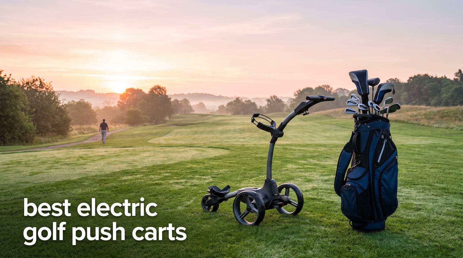 best electric golf push carts