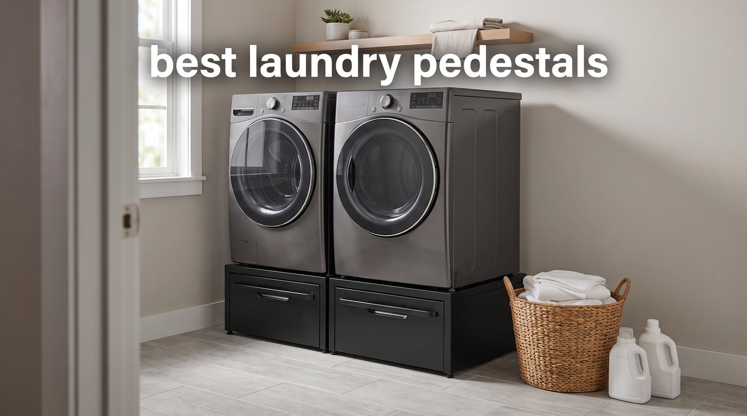 best laundry pedestals