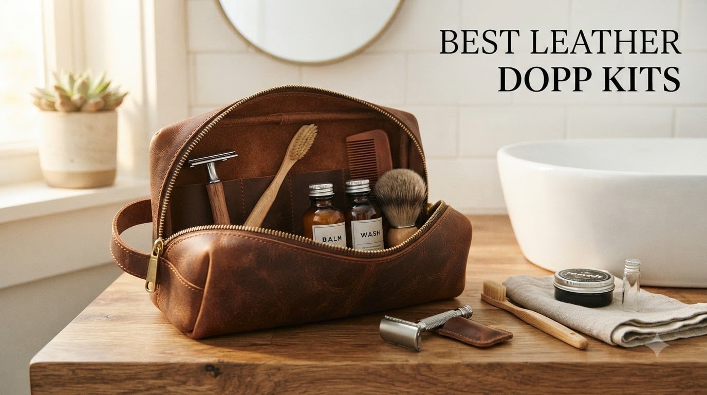 best leather dopp kits