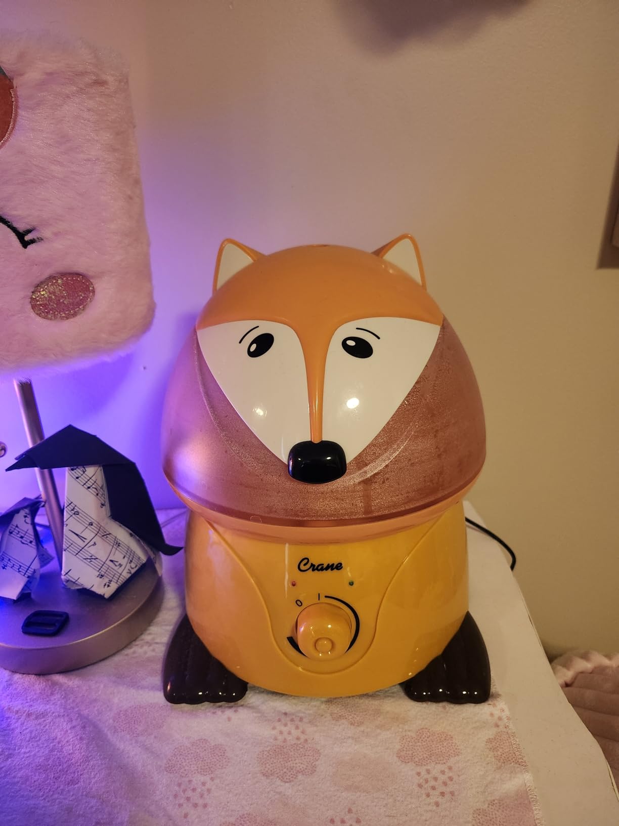 Crane Ultrasonic Cool Mist Animal Humidifier for Kids Bedroom and Nursery, 1 Gallon Easy Clean, Adjustable Settings, Frog Humidifier customer photo 1