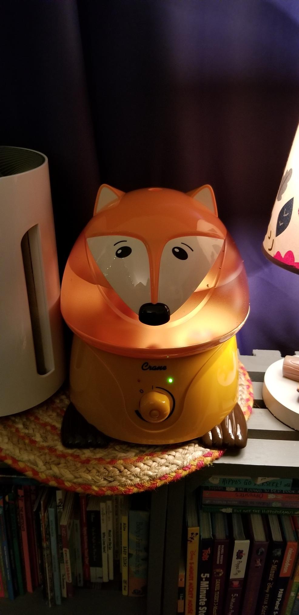 Crane Cute Animal Humidifier for Kids Bedroom and Nursery, Ultrasonic Cool Mist, 1 Gallon, Auto Shut Off, Cool Mist Humidifier customer photo 1