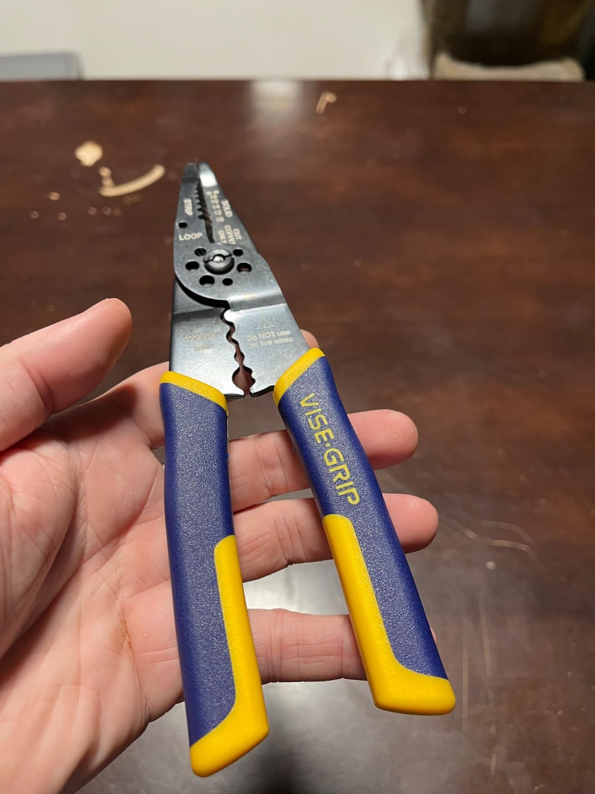 IRWIN Vise-Grip Wire Stripper, 8 Inch, Cuts 10-22 AWG, Plier Style Nose, ProTouch for Comfort customer photo 1