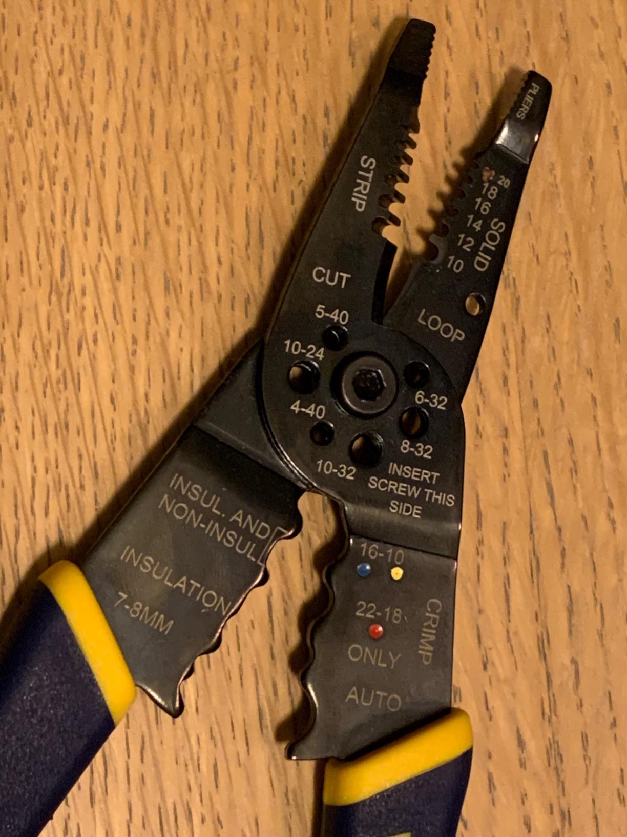 IRWIN Vise-Grip Wire Stripper, 8 Inch, Cuts 10-22 AWG, Plier Style Nose, ProTouch for Comfort customer photo 2