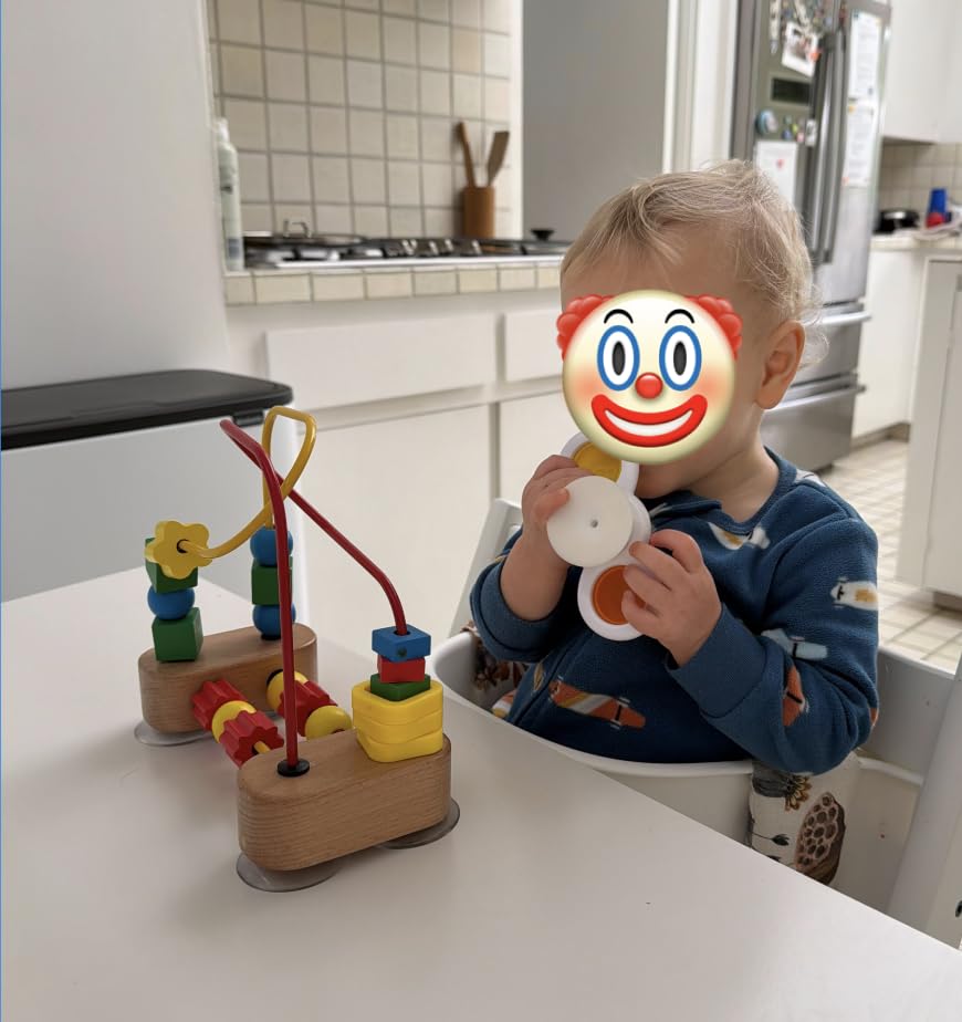 Melissa & Doug First Bead Maze - Wooden Educational Baby Toy with Suction Cups, for Floor, High Chair or Toddler Table, Toddler Toys for Girls & Boys Ages 1+ customer photo 2