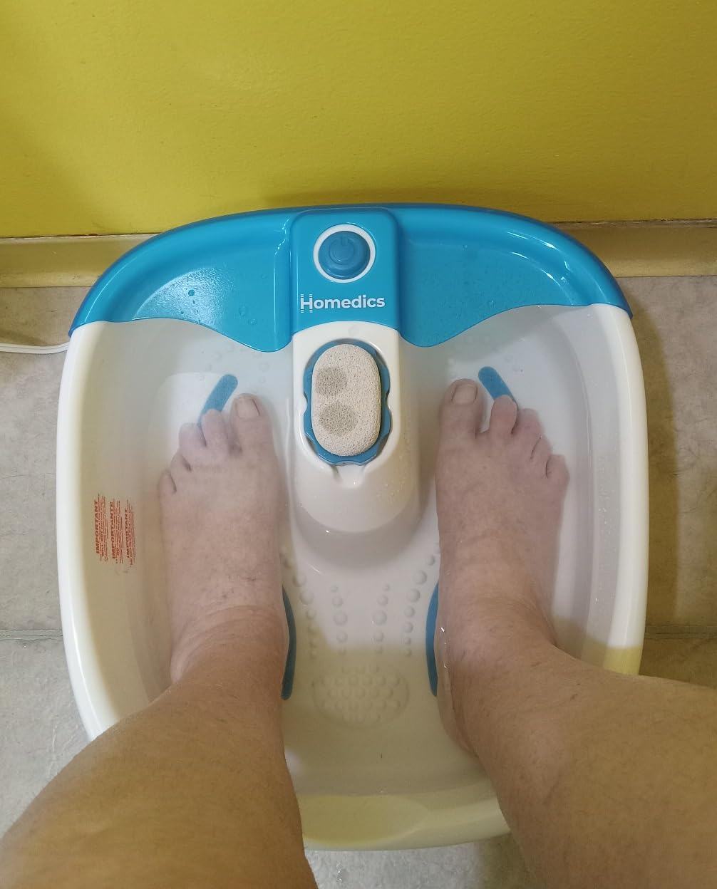 Homedics Bubble Mate Foot Spa, Toe Touch Controlled Foot Bath | with Invigorating Bubbles and Splash Proof, Raised Massage Nodes and Removable Pumice Stone customer photo 1
