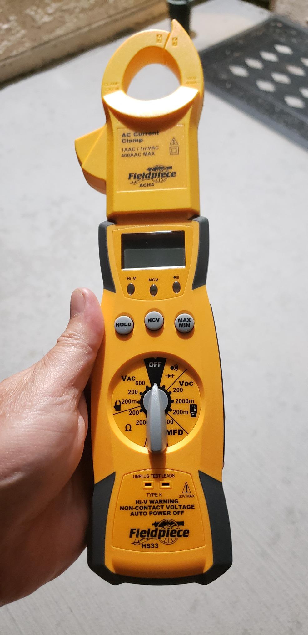 Fieldpiece HS33 Expandable Manual Ranging Stick Multimeter for HVAC/R customer photo 2