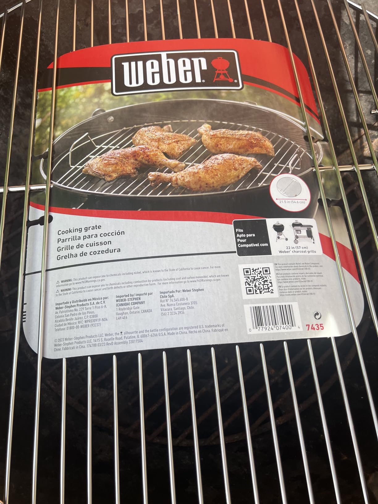 Weber® Charcoal Cooking Grate for 22