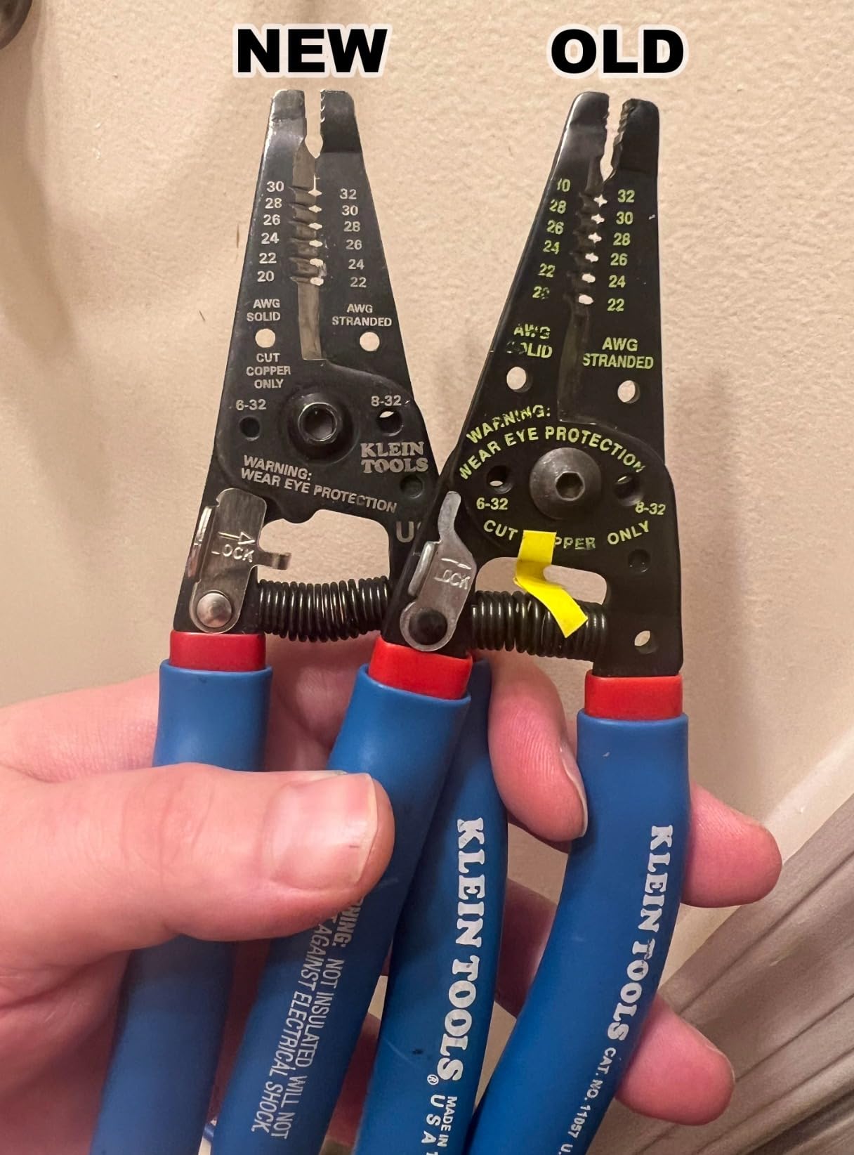 Klein Tools 11057 Wire Cutter/Stripper, Made in USA, Heavy Duty Cutter for 20-30 AWG Solid and 22-32 AWG Stranded Wire customer photo 2