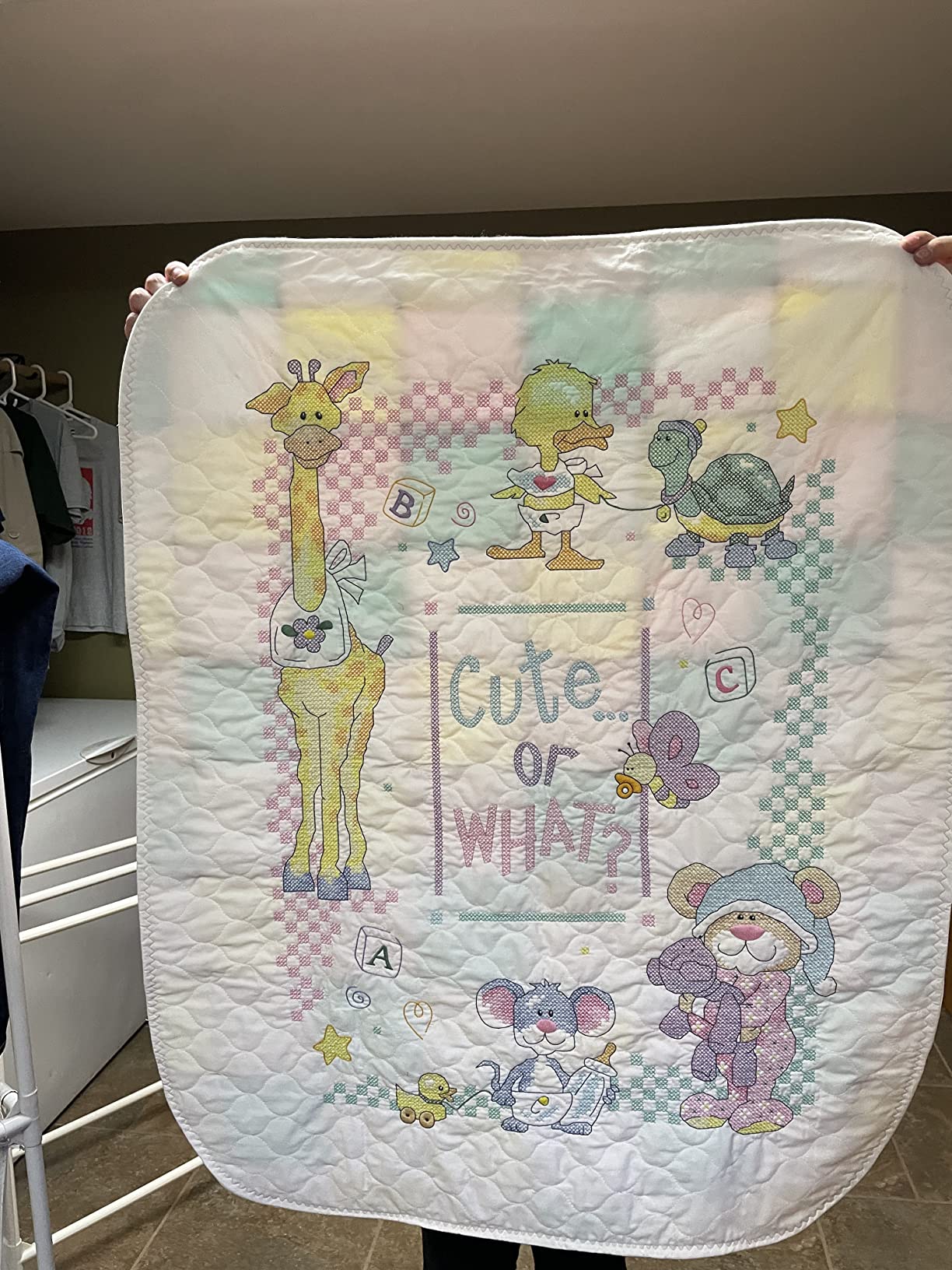 Dimensions Stamped Cross Stitch Baby Quilt 34