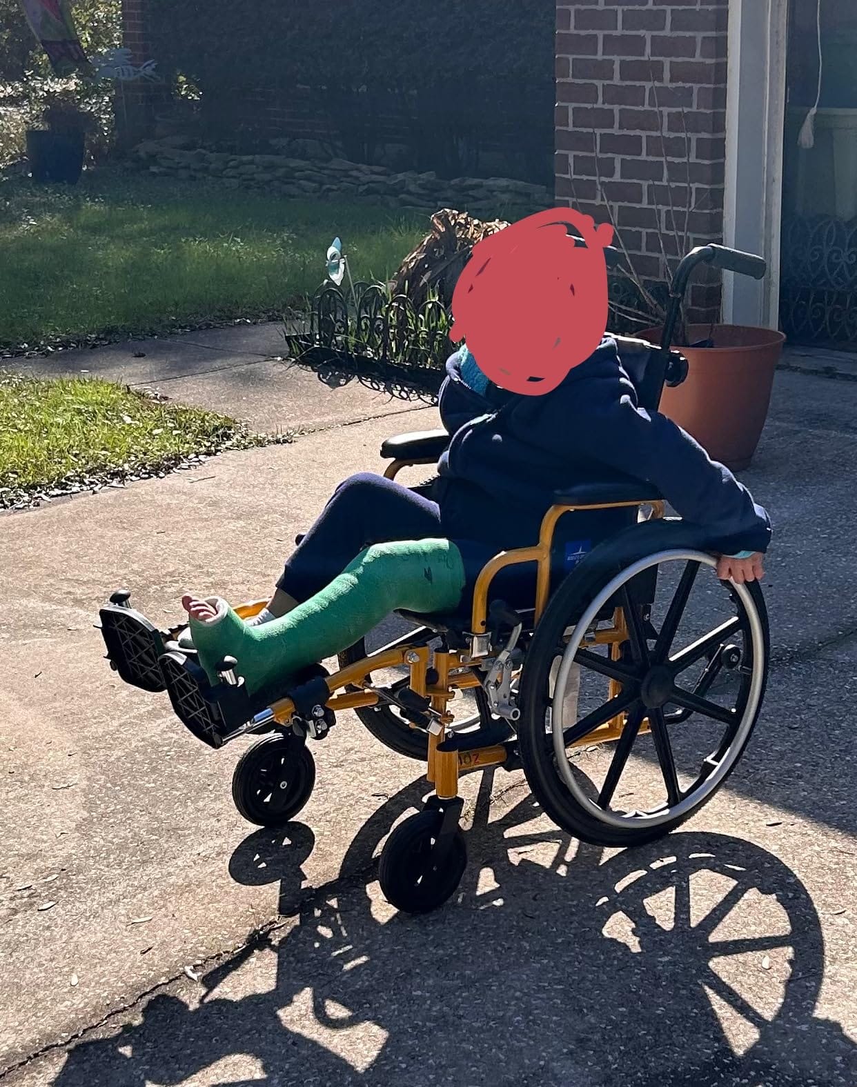 Medline Pediatric Wheelchair for Children - Promoting Comfort and Mobility, 14”W x 12”D Seat customer photo 2