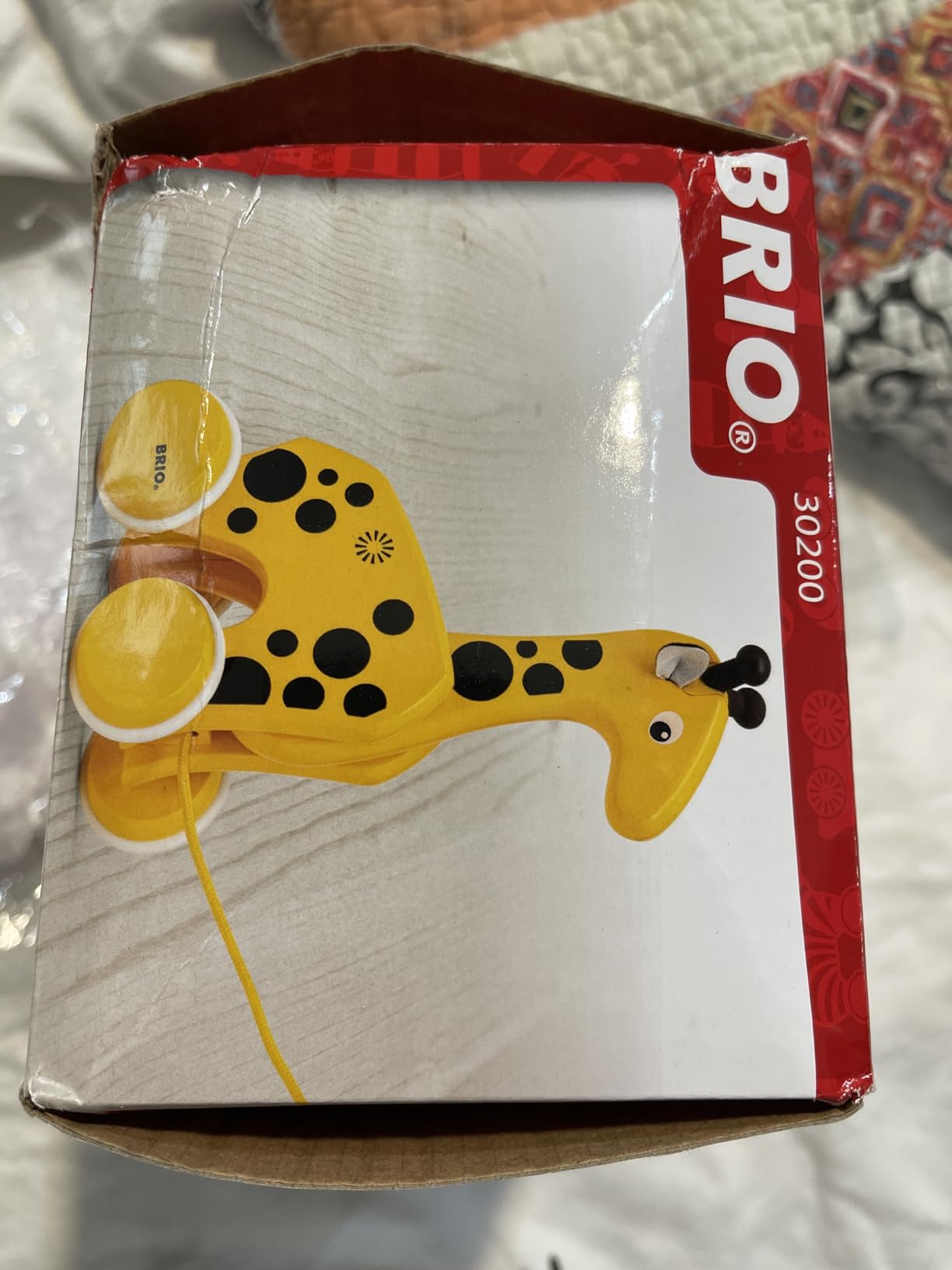 BRIO 30200 Infant & Toddler - Pull Along Giraffe Wood Baby Toy with Bobbing Head for Kids Ages 1 and up, Yellow/Brown customer photo 2