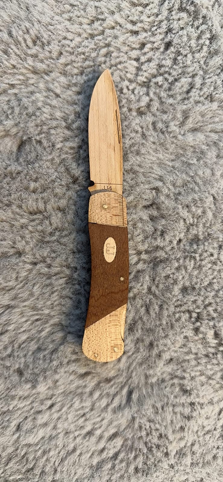 JJ's Knife Kit Lock Back Wooden Pocket Knife Making Kit | Perfect Beginner Knife Making Kit To Teach Knife Safety | Ages Seven And Up | Made In The USA customer photo 2