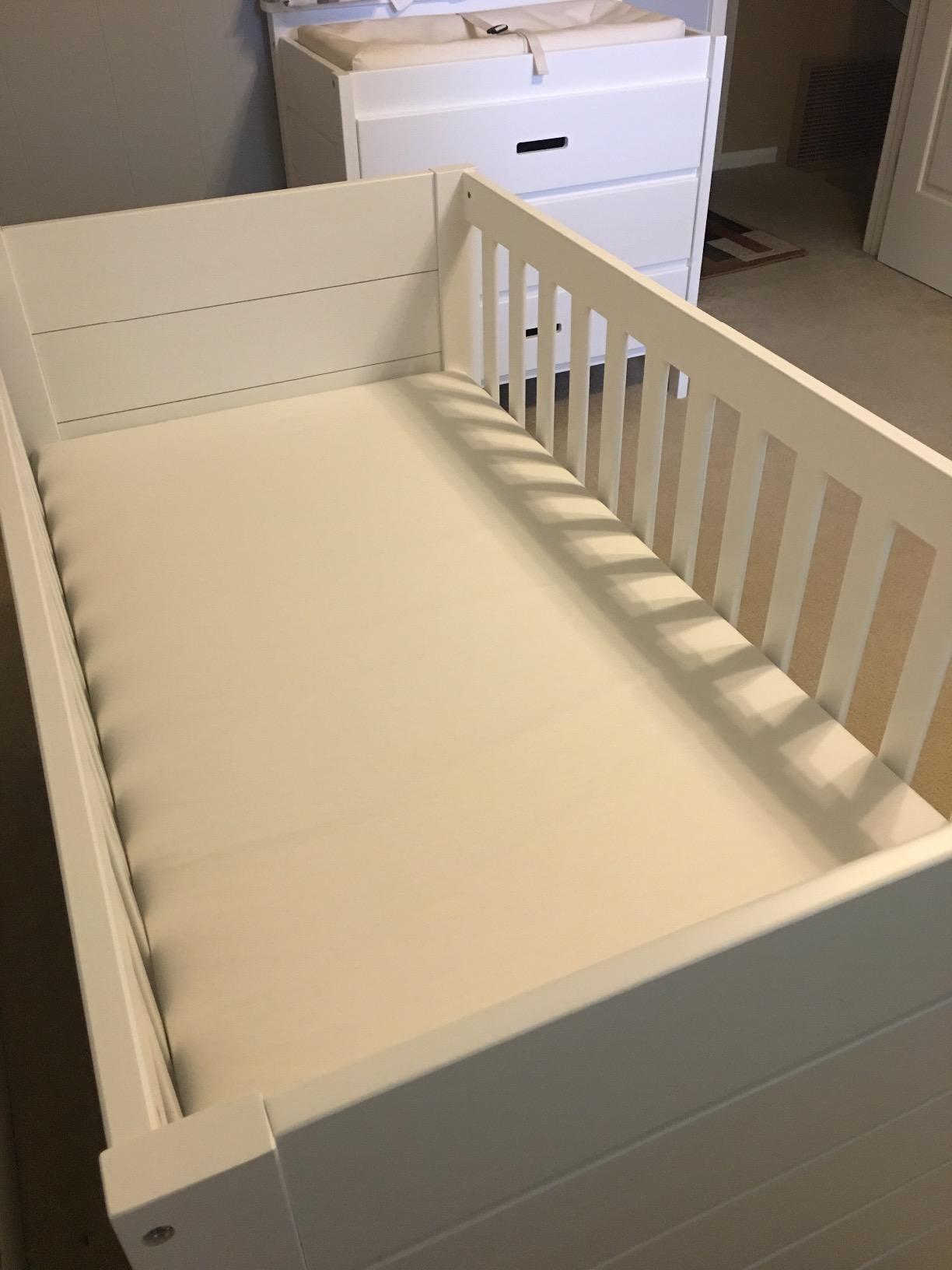 Naturepedic Organic Baby Crib Mattress - Classic 144 Coil 2-Stage Infant & Toddler Mattress - Waterproof Baby Bed Mattress for Crib - Non-Toxic Standard customer photo 1
