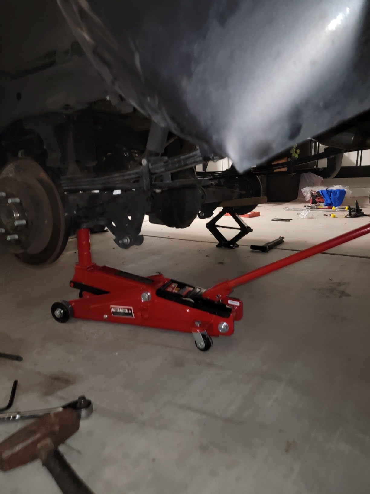 BIG RED Hydraulic Trolley Service/Floor Jack with Extra Saddle (Fits: SUVs and Extended Height Trucks): 3 Ton (6,000 lb) Capacity, Red, T83006 customer photo 1