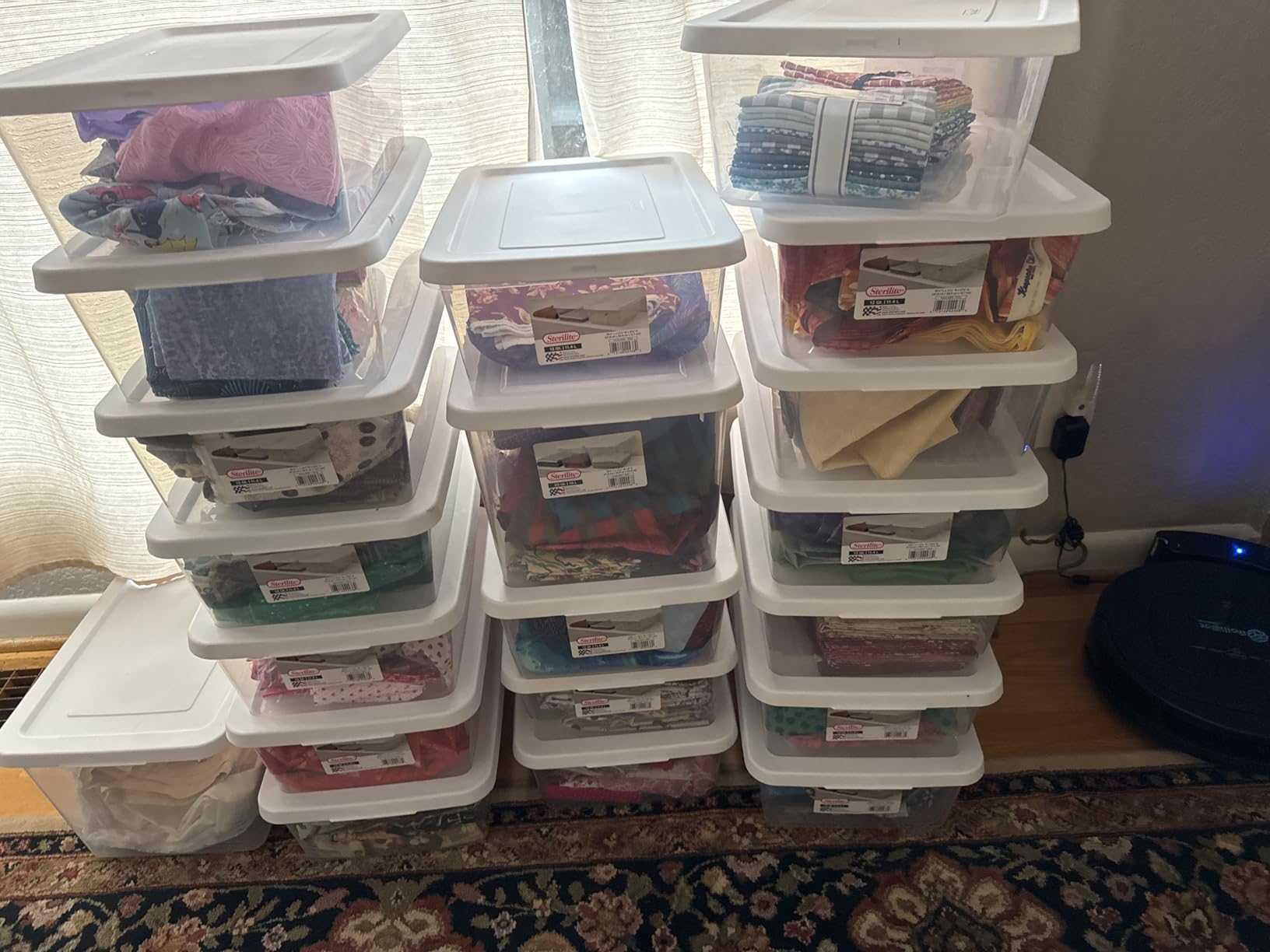 Sterilite Storage Boxes, Stackable Clear Plastic Bins, 6 Quart, 12-Pack | Containers with Snap-On Lids customer photo 1
