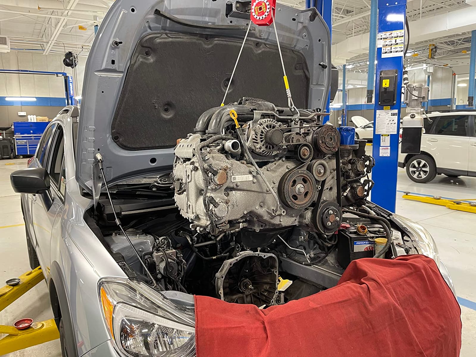 Engine Leveler | Original Chainless Hoist Sling for Engine & Transmission Swaps | 1 Ton (2,000 lb) Capacity, 45° Tilt, One-Hand Ratchet Control, 3:1 Safety Factor customer photo 1