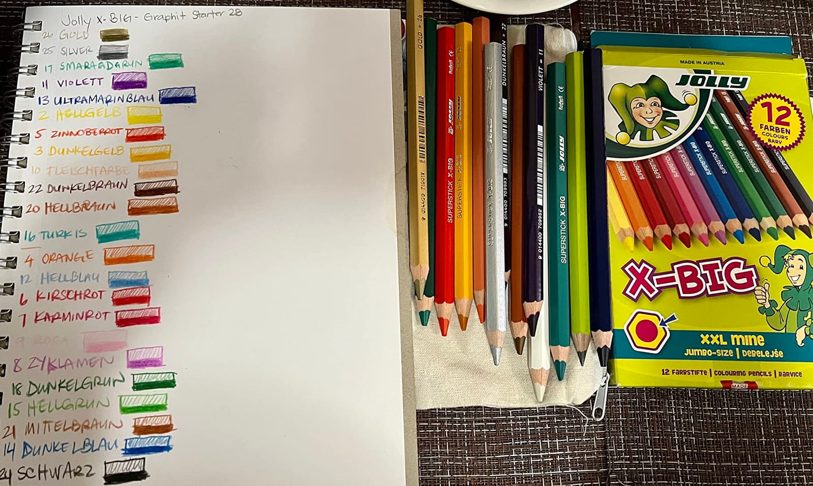 Jolly X-Big Jumbo Colored Pencils; Set of 12, Perfect for Special Needs, Art Therapy, Pre-School and Early Learners, Multicolor (3099-0001) customer photo 2
