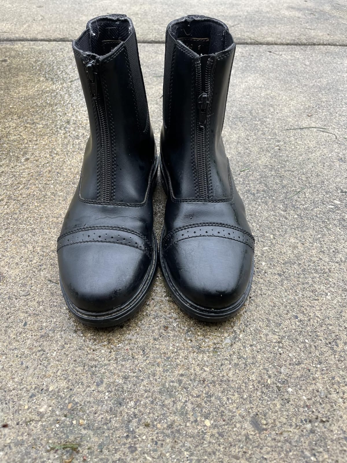 TuffRider Children’s Starter Front Zip Paddock Boots | Durable, Easy to Clean Water-Resistant Horse Riding Boots for Kids customer photo 1