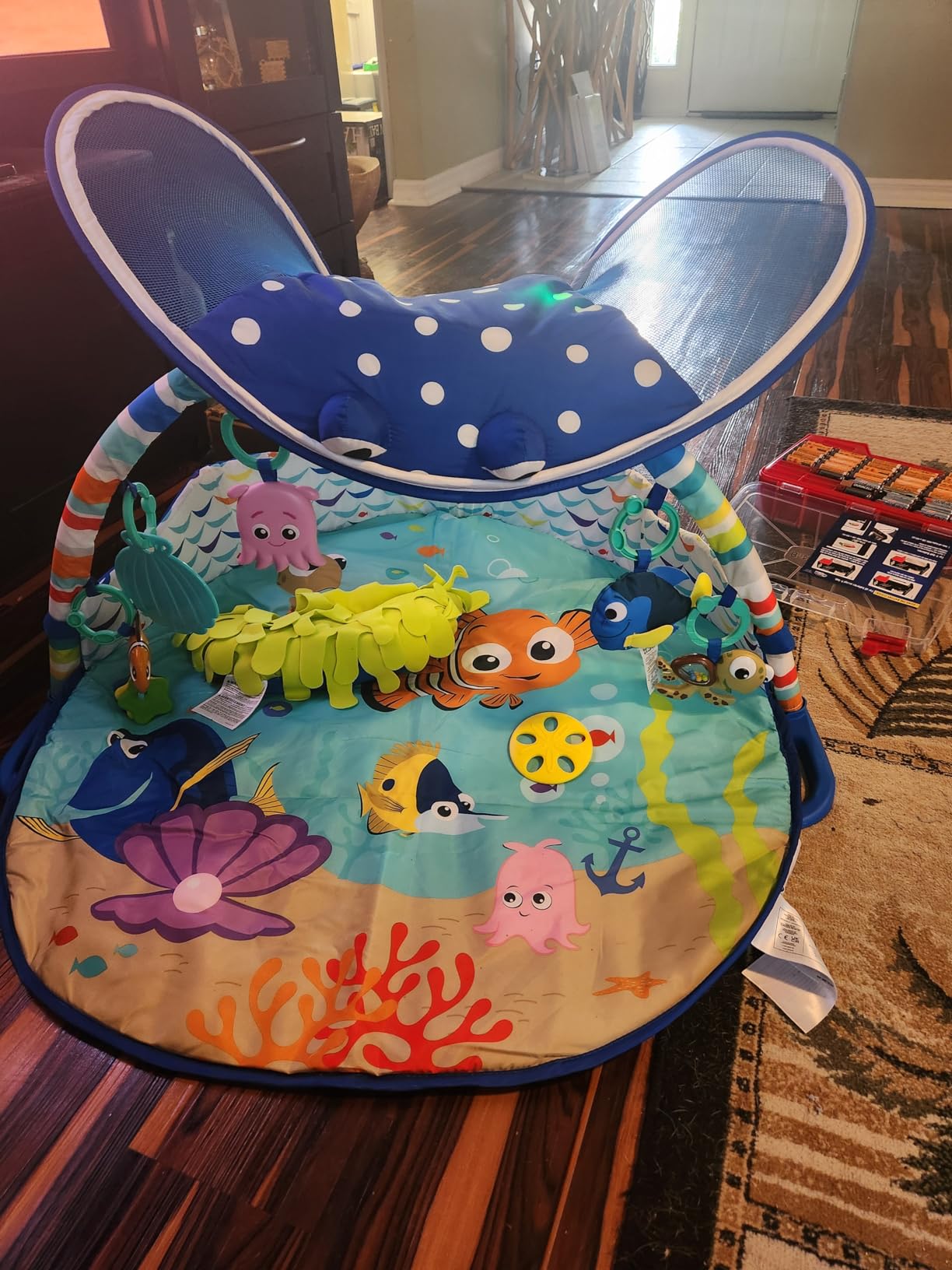 Bright Starts Disney Baby Finding Nemo Mr. Ray Ocean Lights & Music Gym, Ages Newborn + customer photo 1