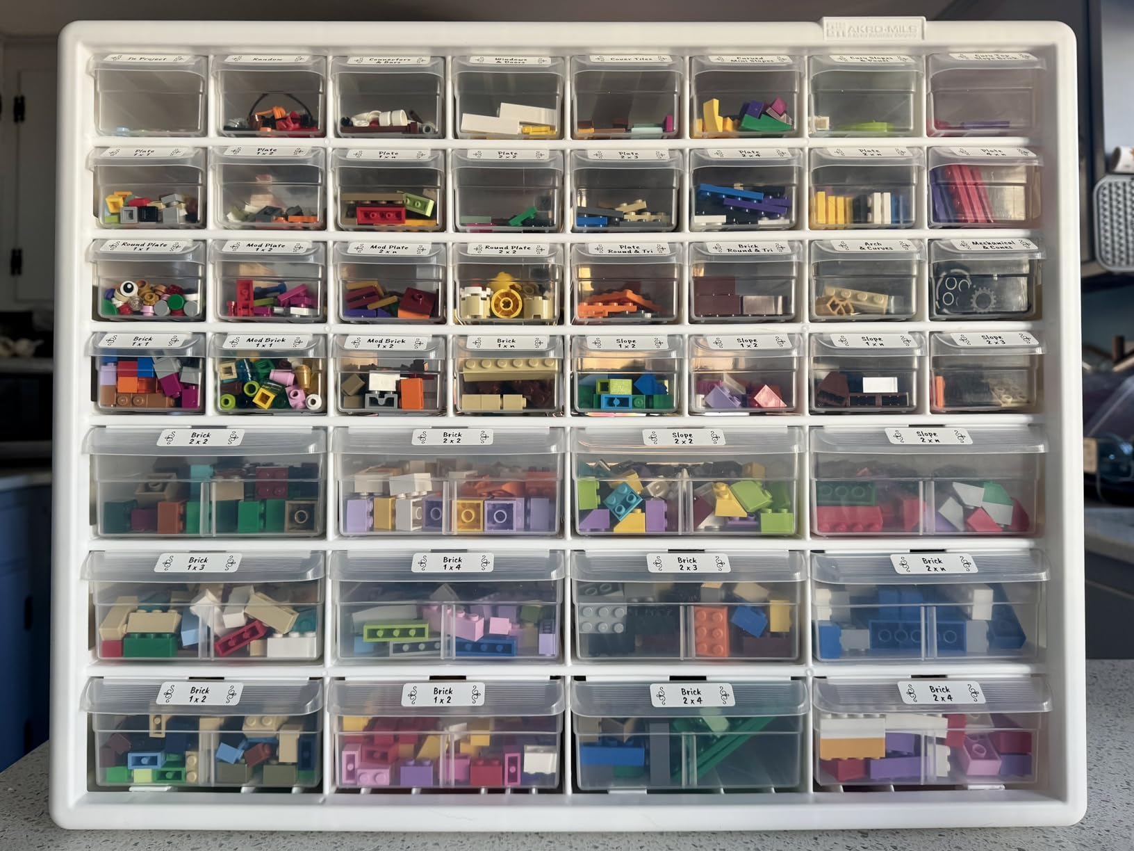Akro-Mils 24-Drawer Plastic Storage Cabinet, 20